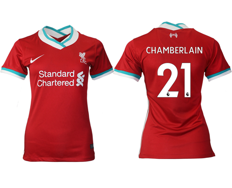 Women 2020-2021 Liverpool home aaa version #21 red Soccer Jerseys